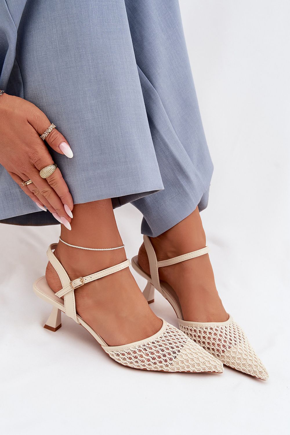  Sandale cu toc model 225215 Step in style 