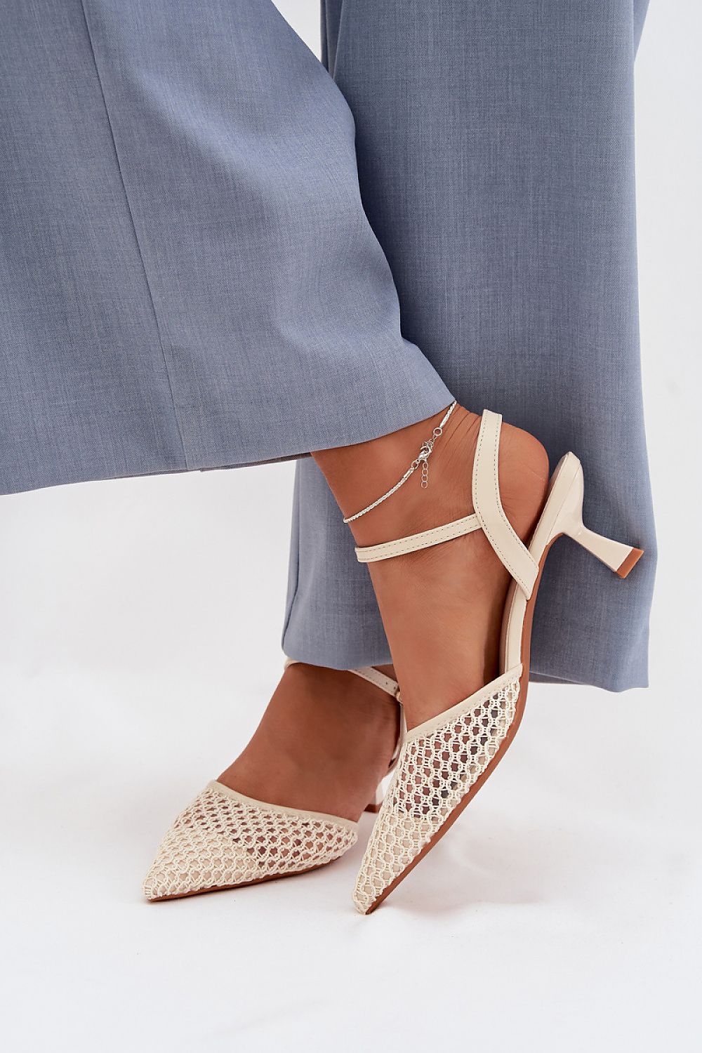  Sandale cu toc model 225215 Step in style 