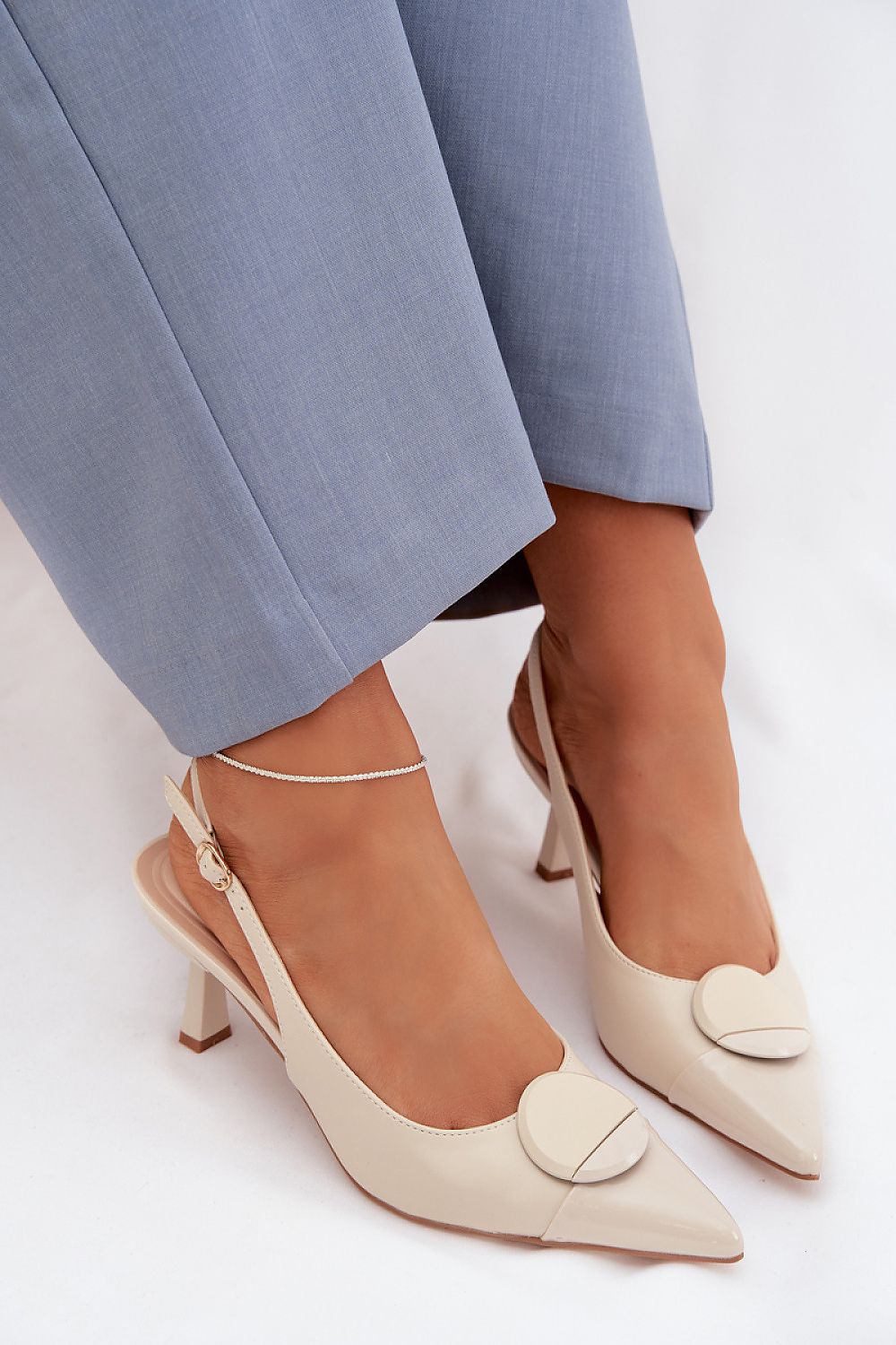  Sandale cu toc model 225219 Step in style 