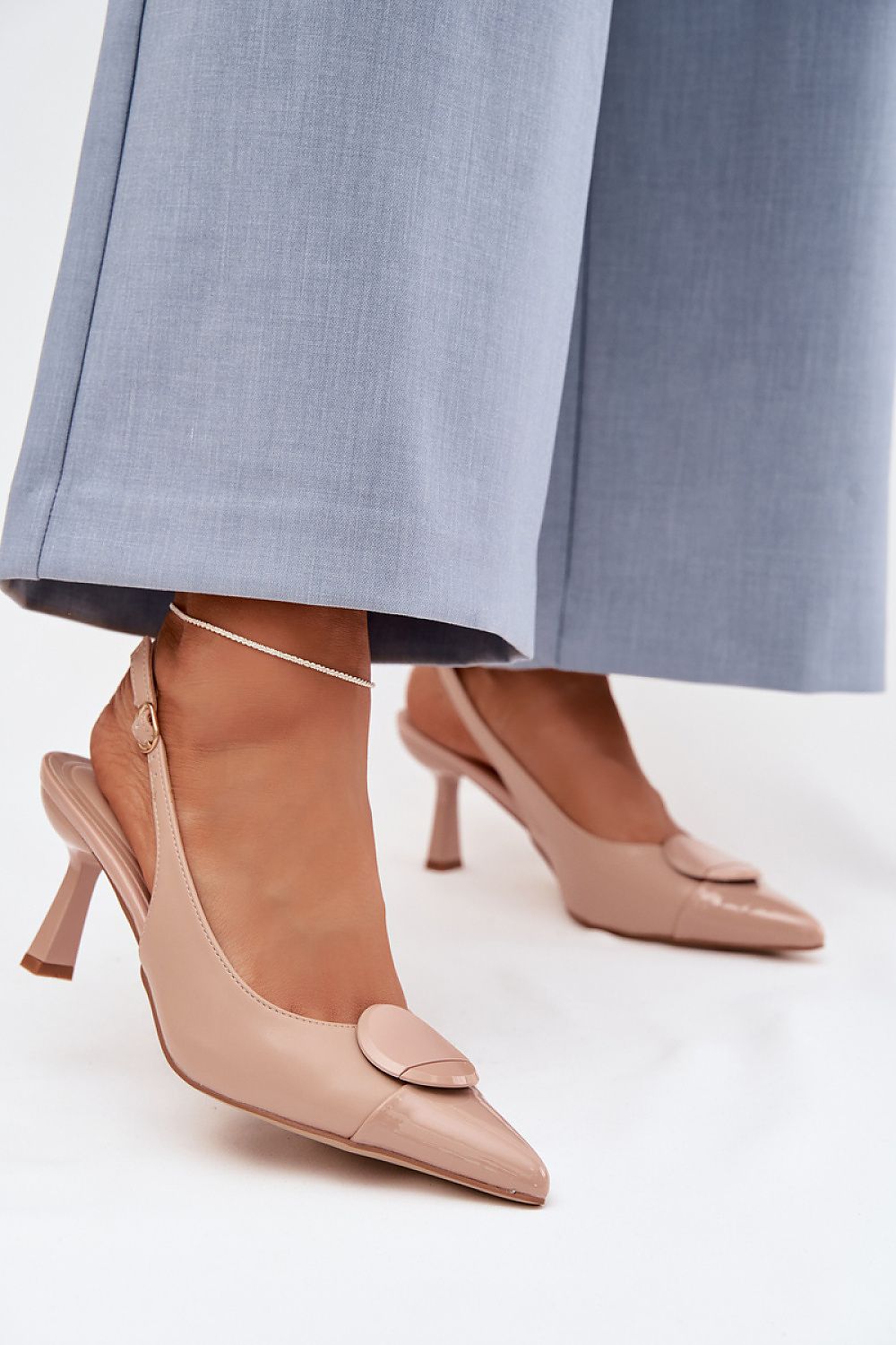  Sandale cu toc model 225220 Step in style 