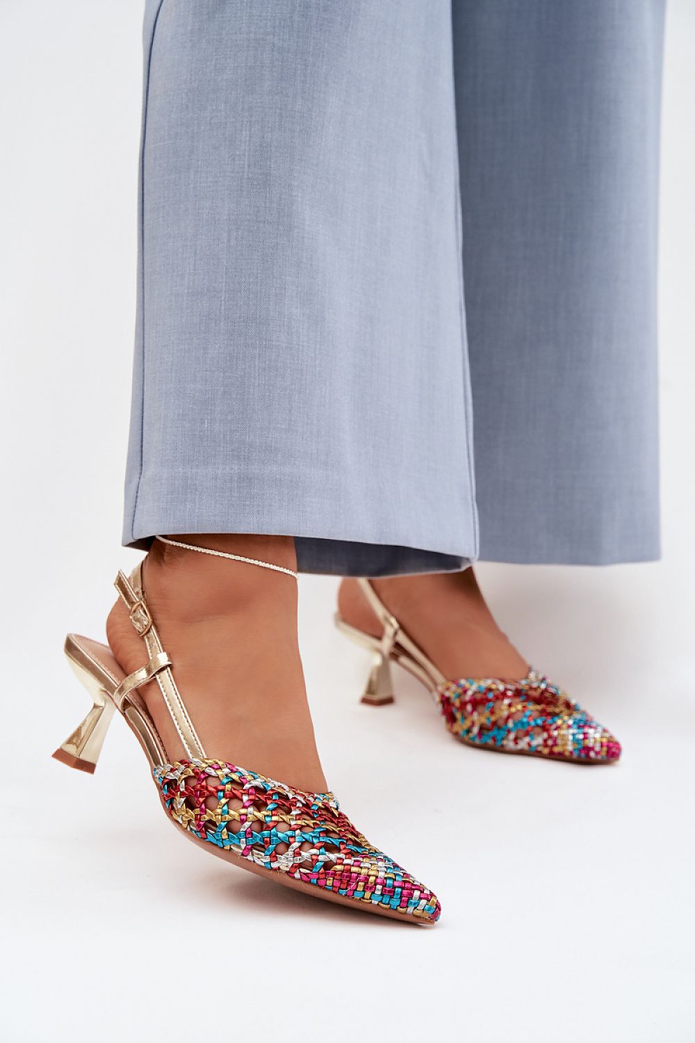  Sandale cu toc model 225222 Step in style 