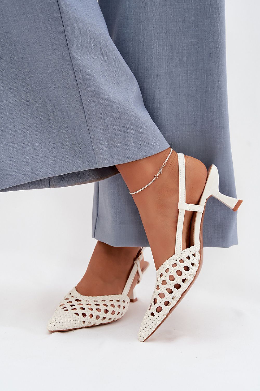  Sandale cu toc model 225223 Step in style 