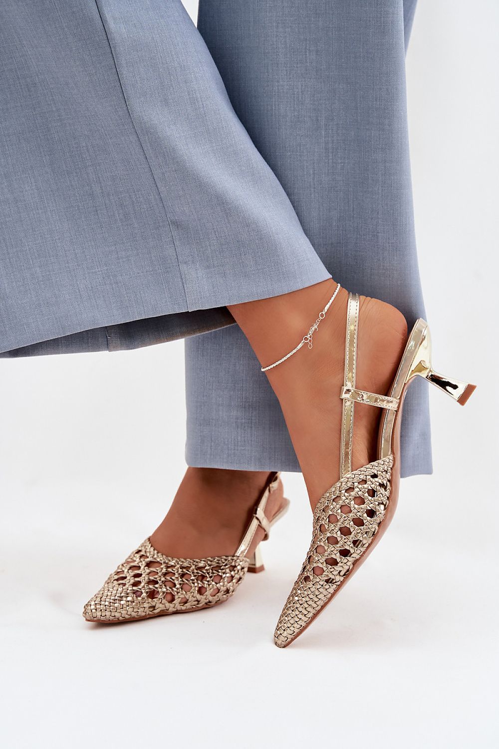  Sandale cu toc model 225224 Step in style 