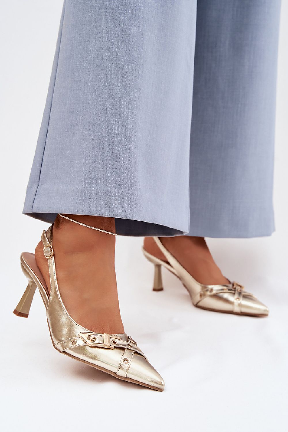  Sandale cu toc model 225226 Step in style 
