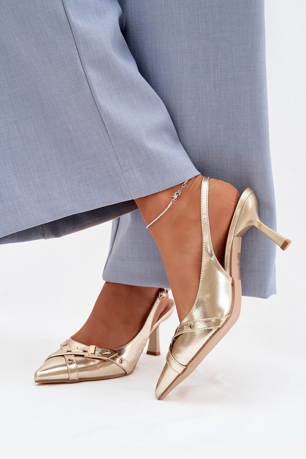  Sandale cu toc model 225226 Step in style 