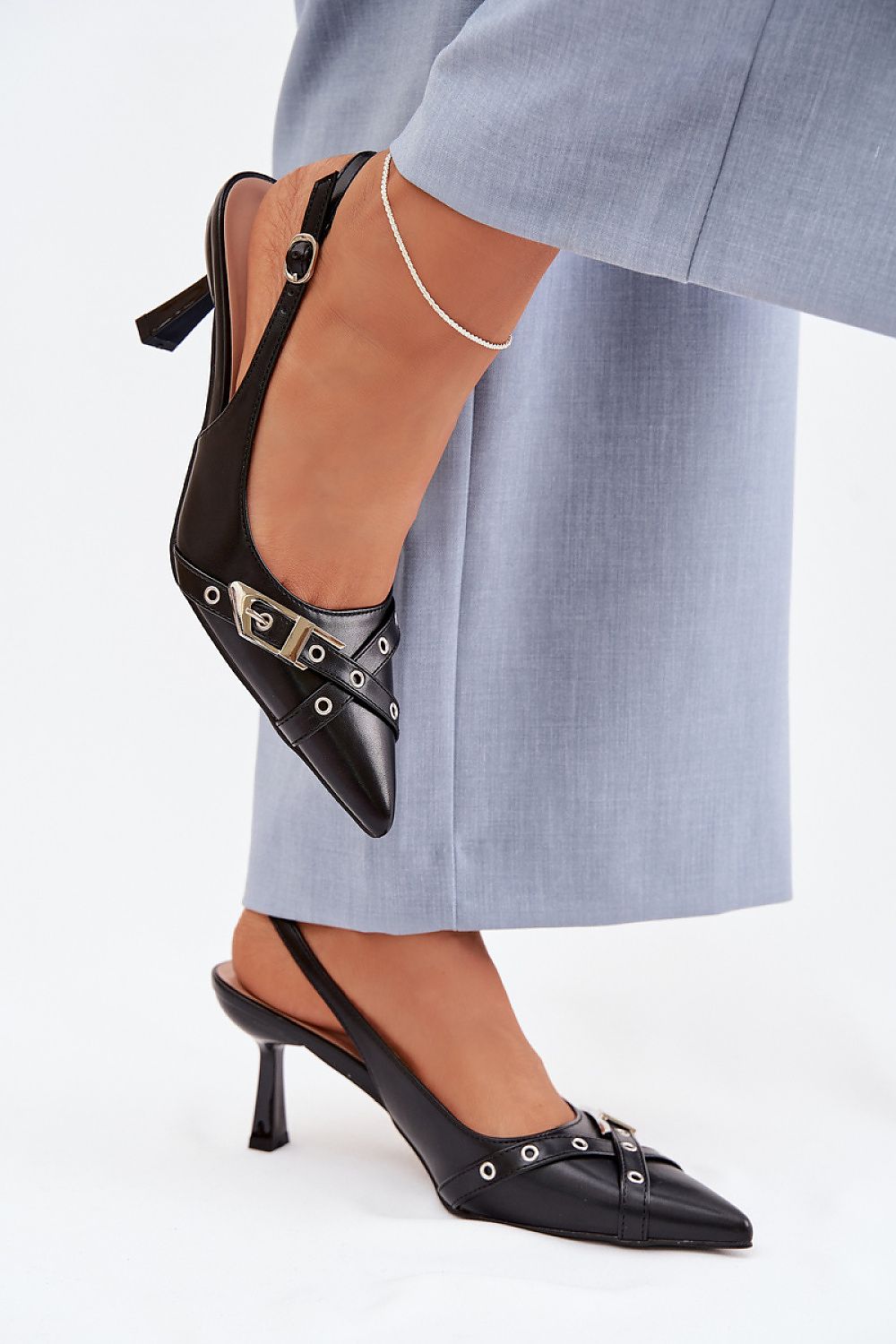  Sandale cu toc model 225227 Step in style 