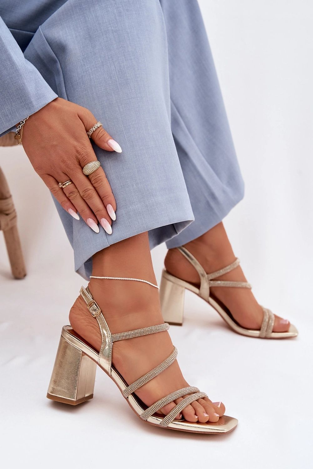  Sandale cu toc model 225209 Step in style 