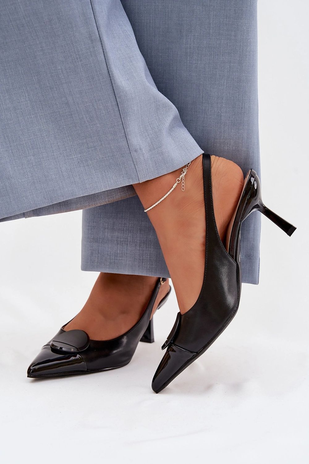  Sandale cu toc model 225217 Step in style 