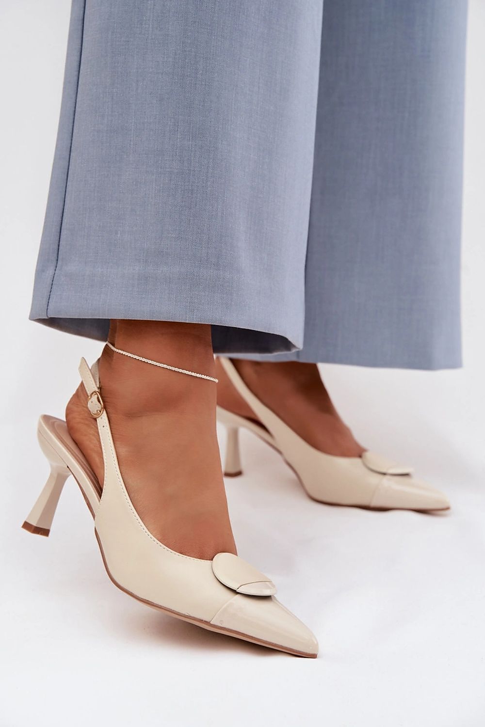  Sandale cu toc model 225219 Step in style 