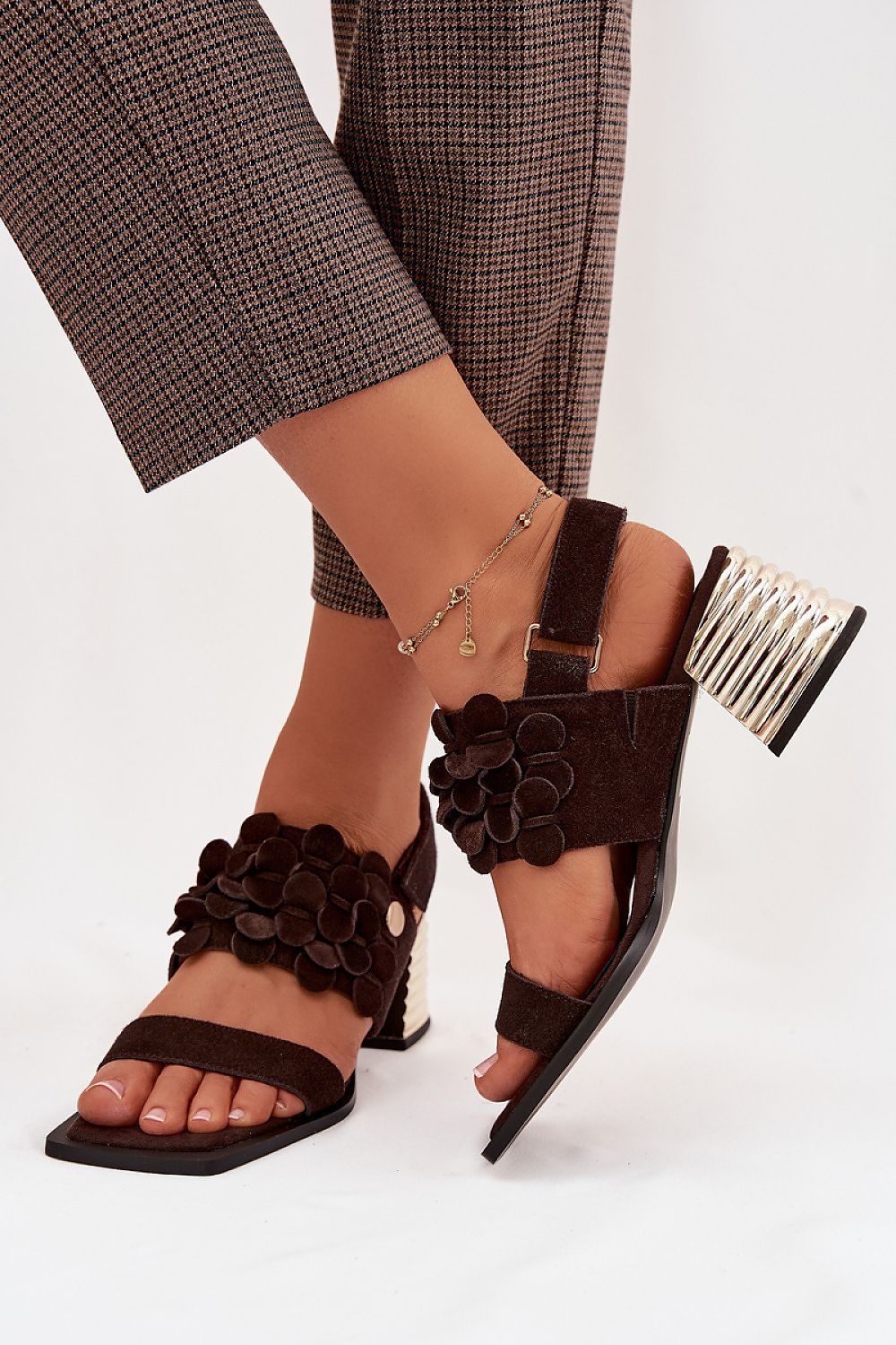  Sandale cu toc model 225347 Step in style 