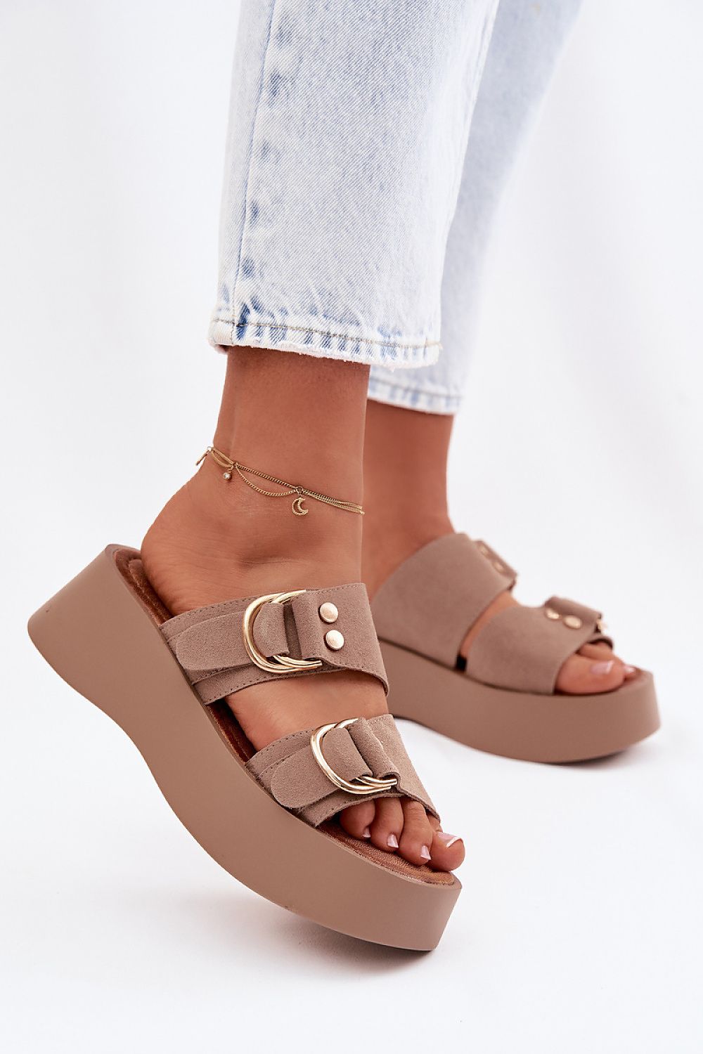  Papuci cu platformă model 225370 Step in style 