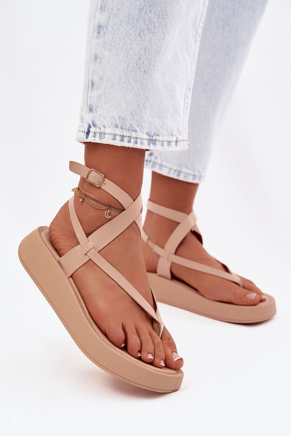  Sandale cu platformă model 225398 Step in style 