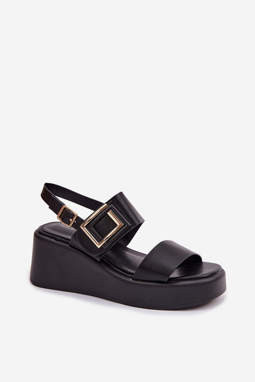  Sandale cu talpă tip pană model 225402 Step in style 