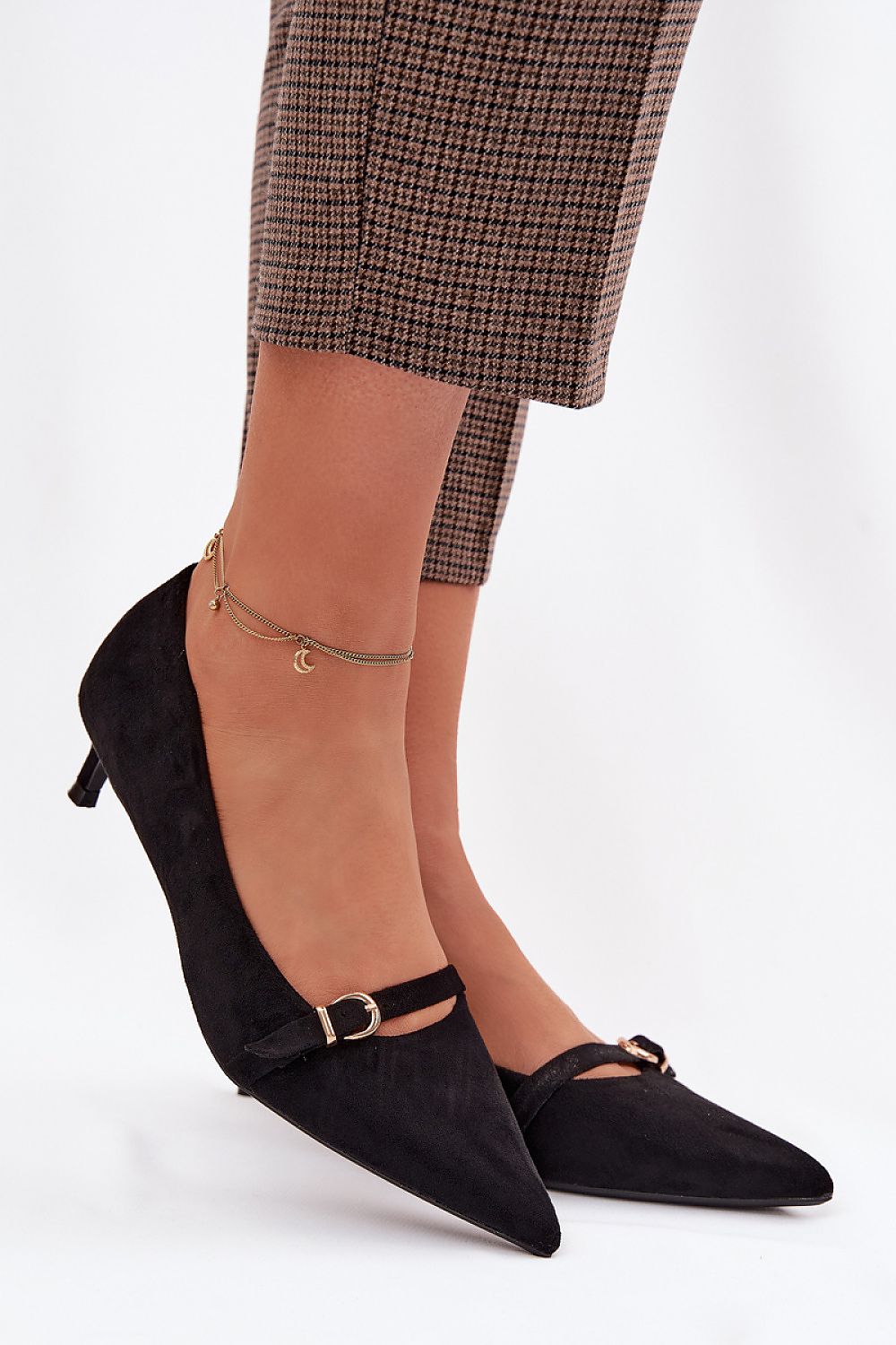  Pantofi cu toc simplu model 225407 Step in style 