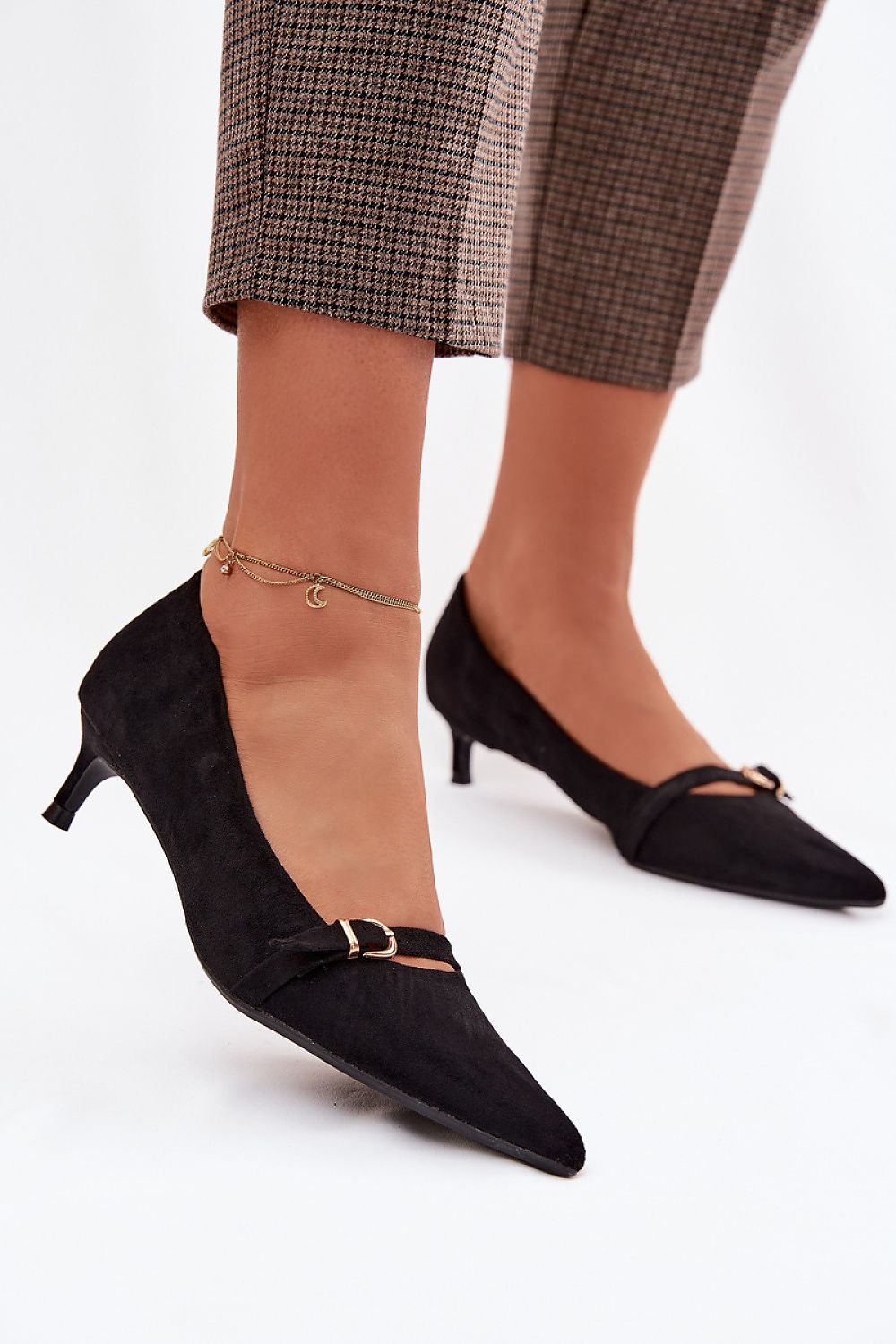  Pantofi cu toc simplu model 225407 Step in style 