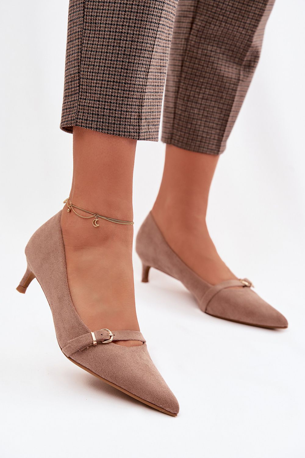  Pantofi cu toc simplu model 225408 Step in style 