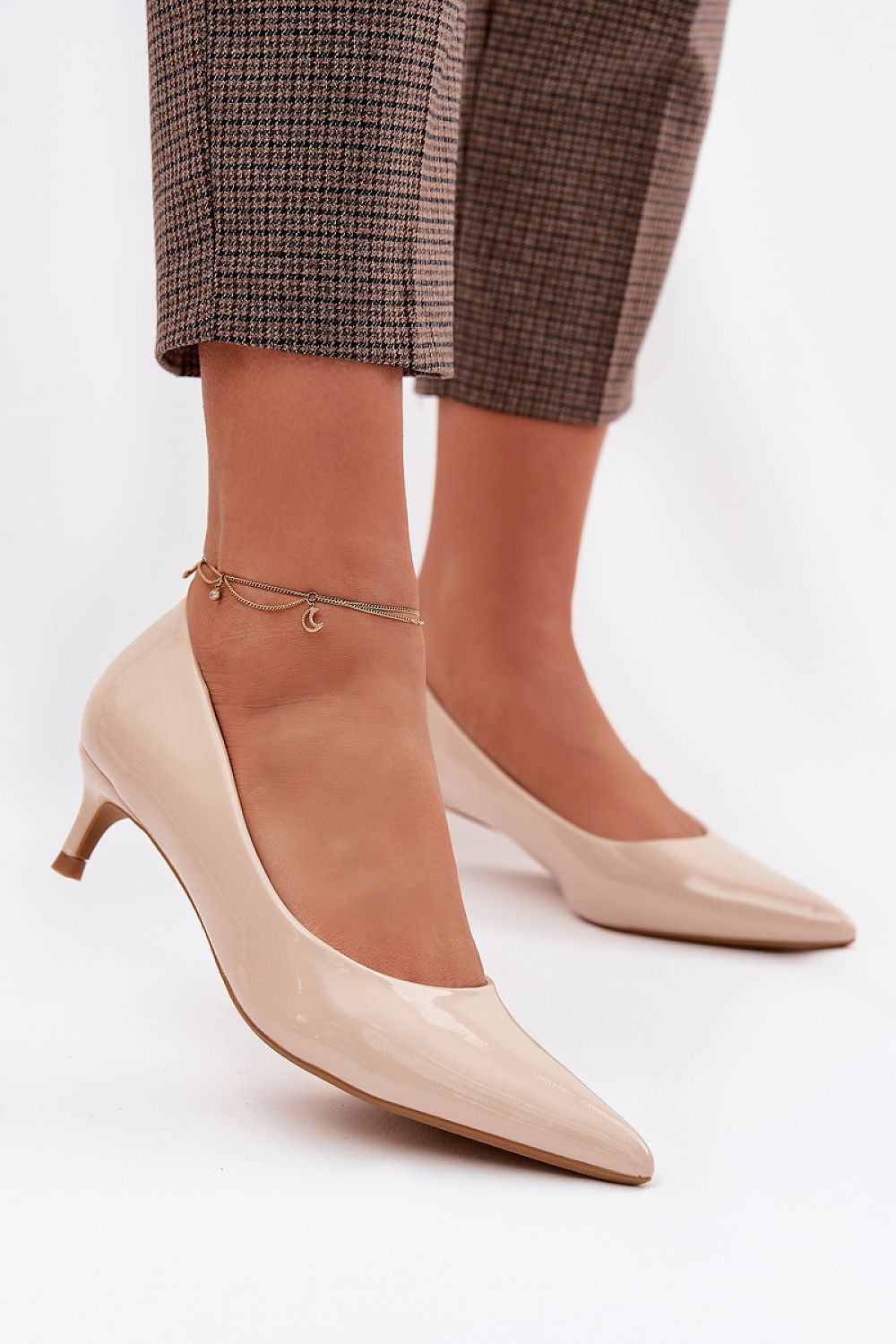  Pantofi cu toc simplu model 225410 Step in style 