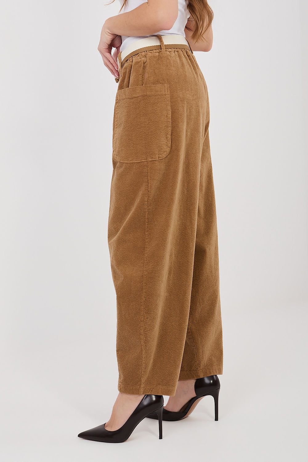  Pantaloni din catifea model 225424 Rue Paris 