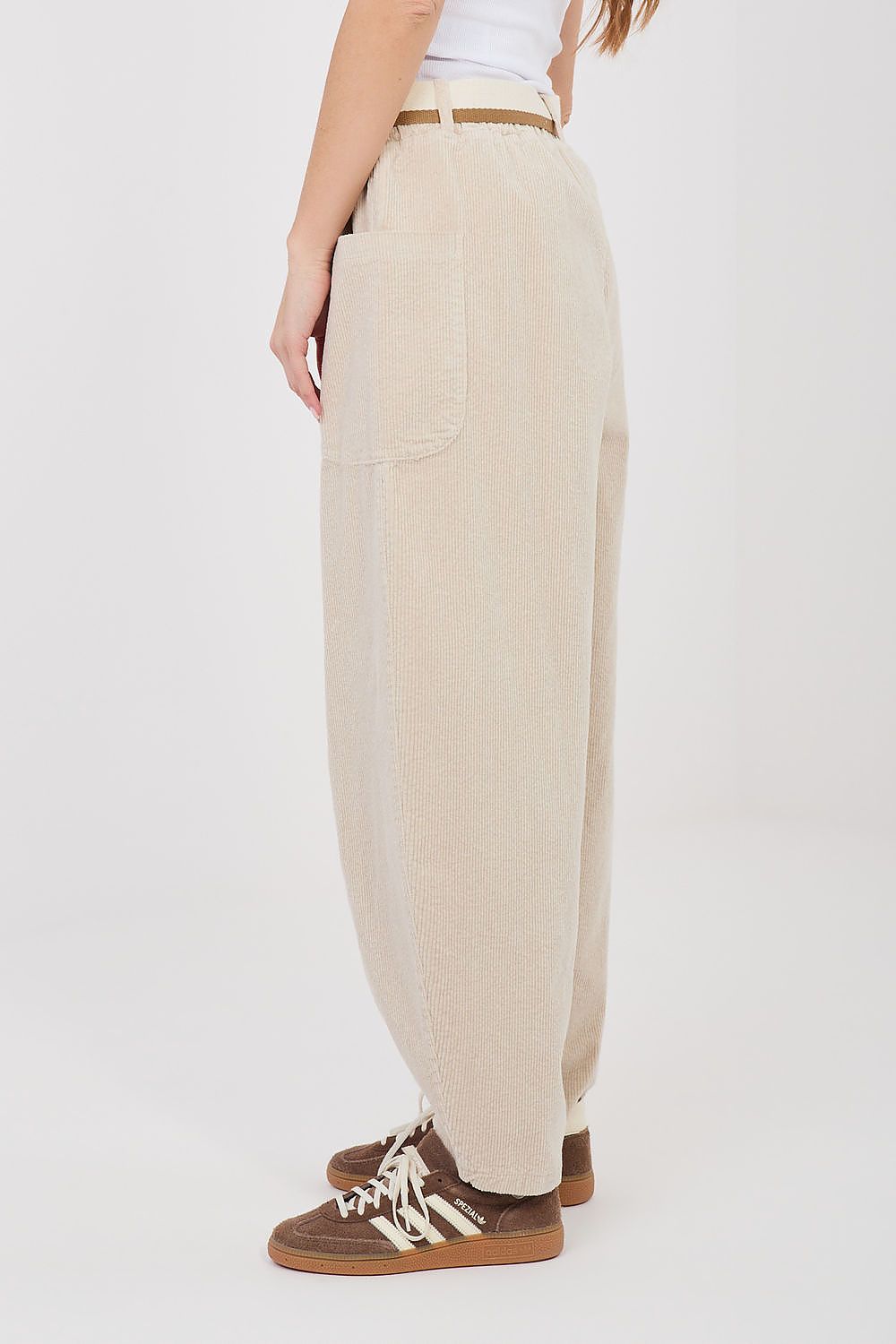  Pantaloni din catifea model 225426 Rue Paris 