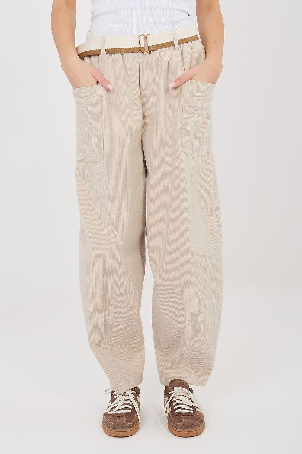  Pantaloni din catifea model 225426 Rue Paris 