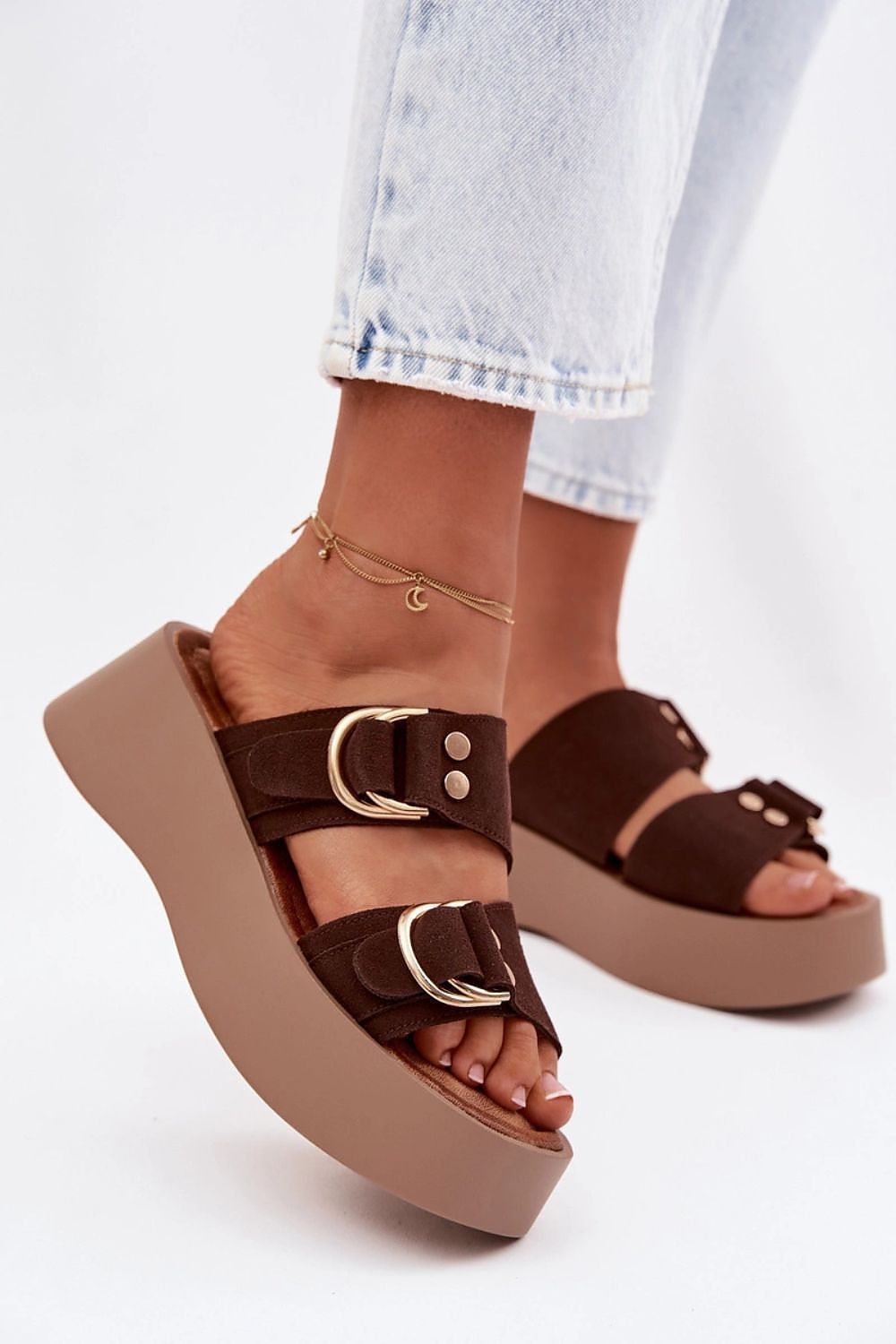  Papuci cu platformă model 225369 Step in style 