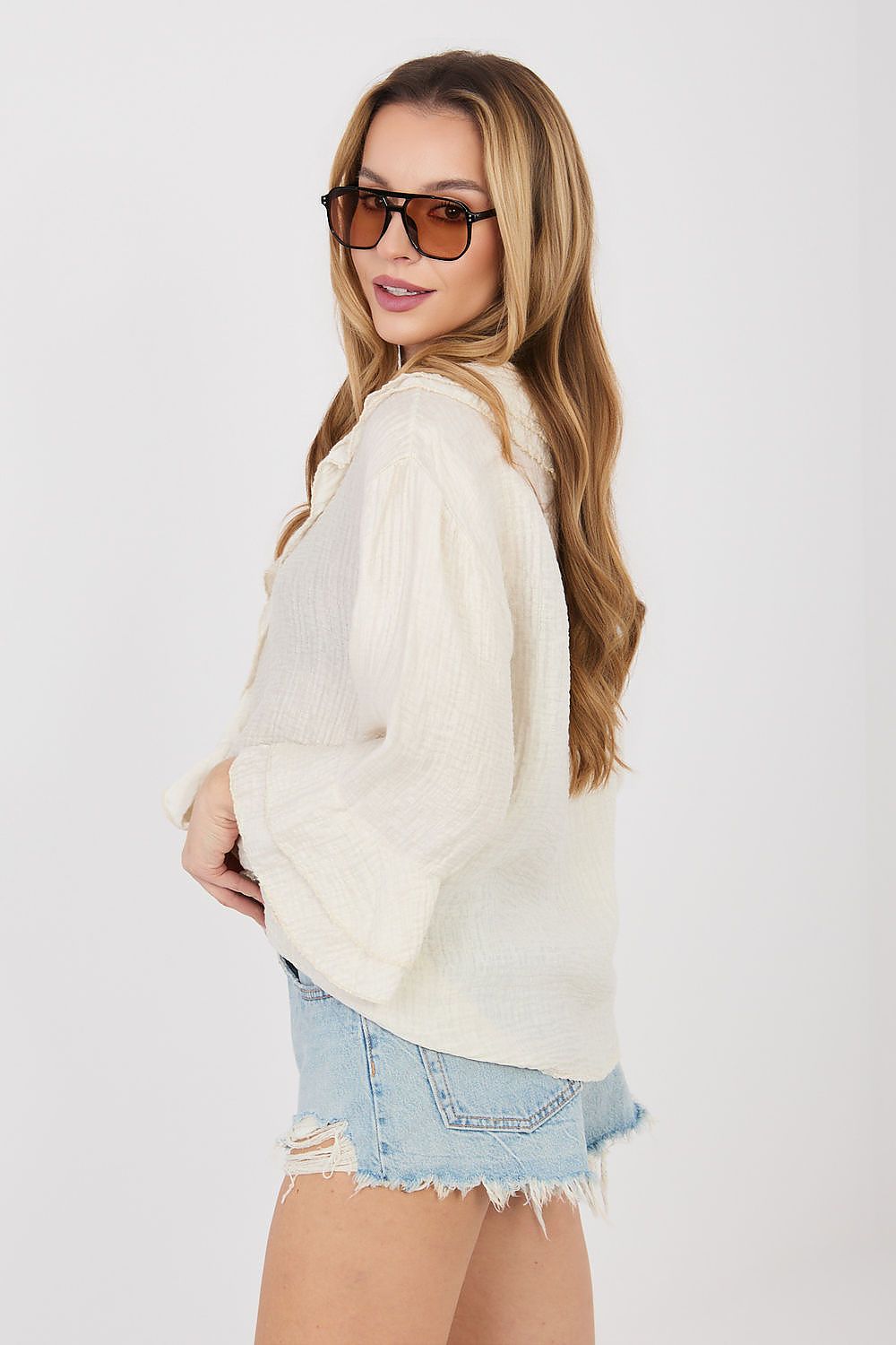  Cămaşă cu mânecă lungă model 225519 Italy Moda 