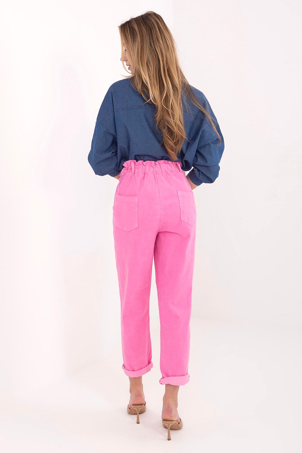  Pantaloni din catifea model 225522 Italy Moda 