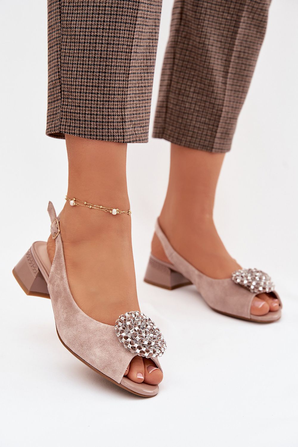  Sandale cu toc model 225955 Step in style 