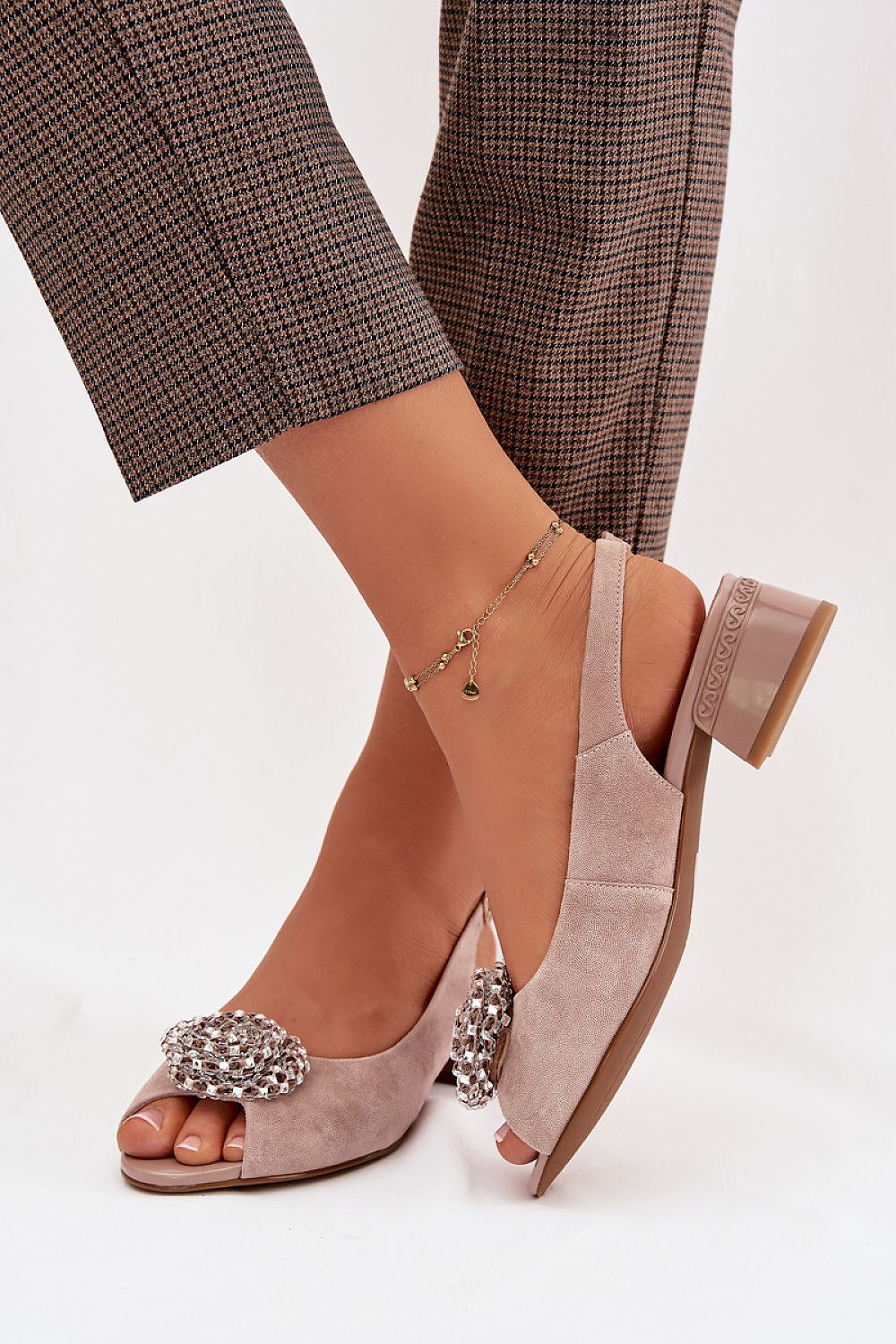  Sandale cu toc model 225955 Step in style 
