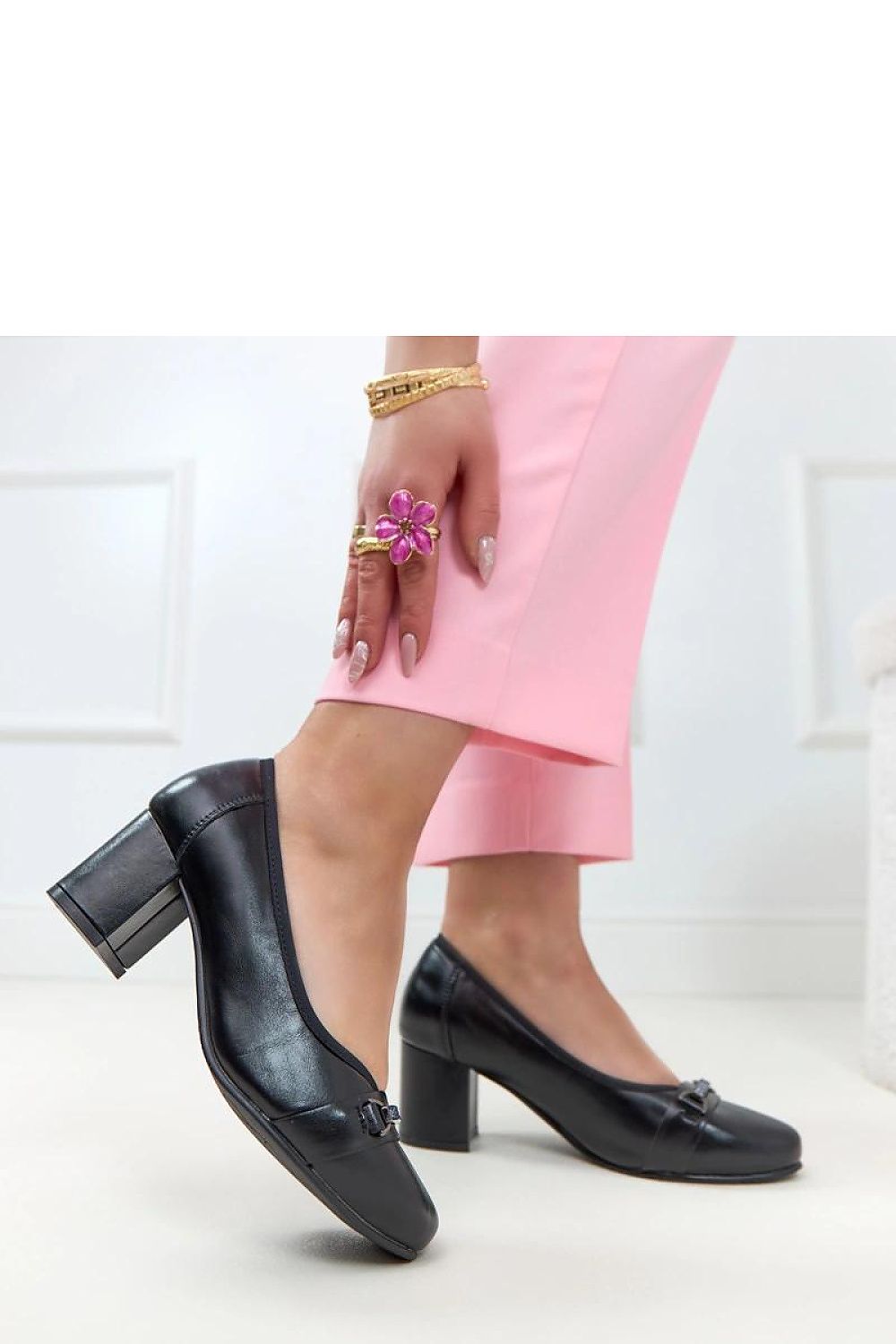  Pantofi dcu toc gros model 226024 Solea 