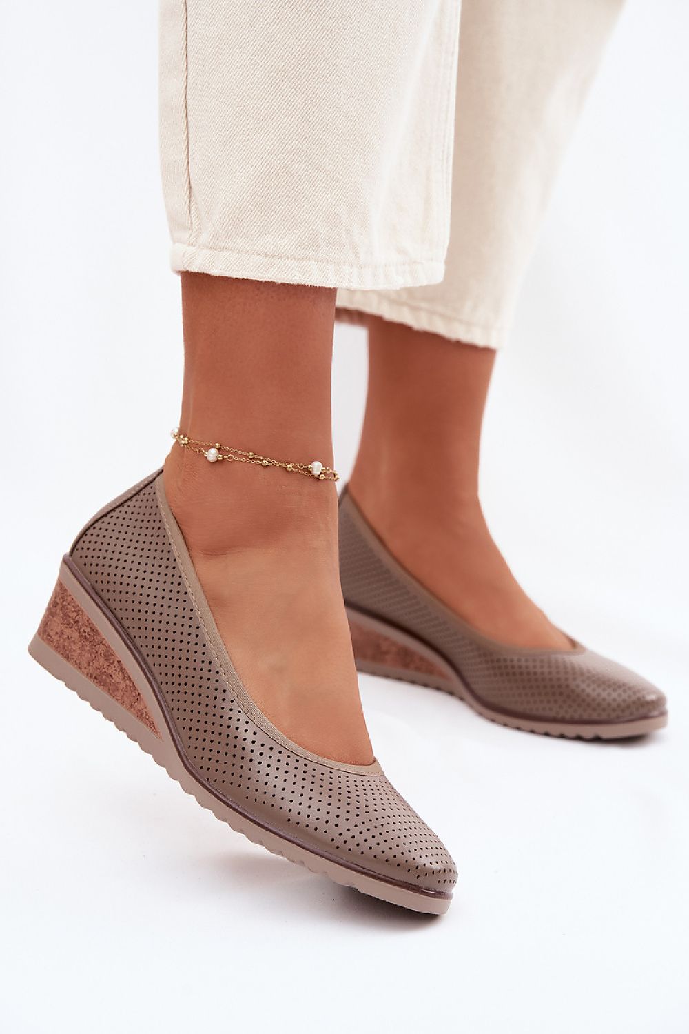  Pantofi cu talpă tip pană model 226087 Step in style 