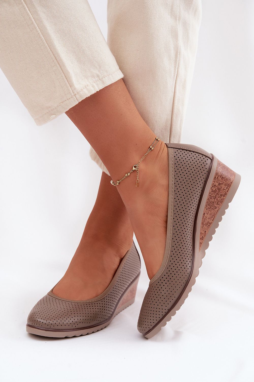  Pantofi cu talpă tip pană model 226087 Step in style 