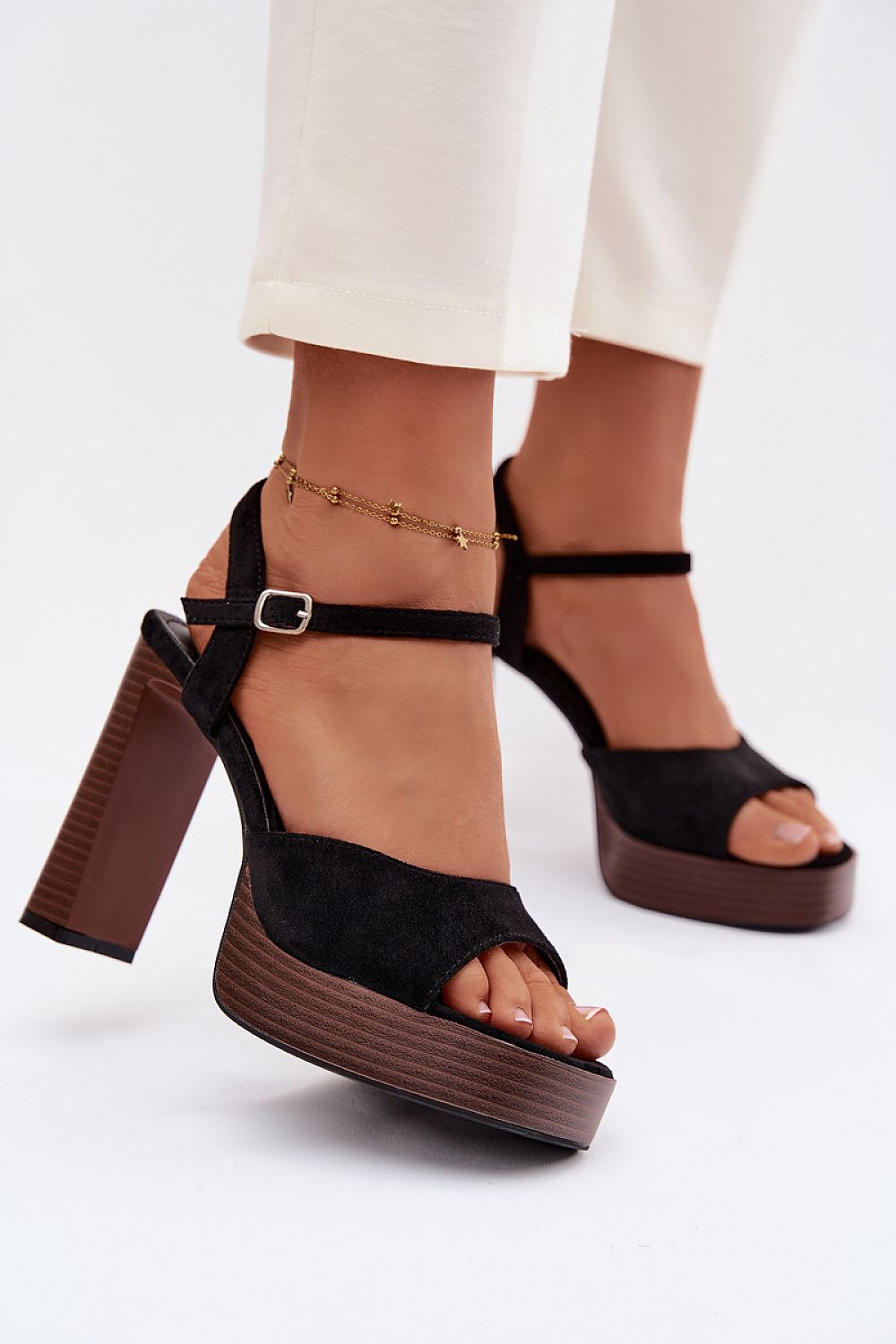  Sandale cu toc model 226118 Step in style 