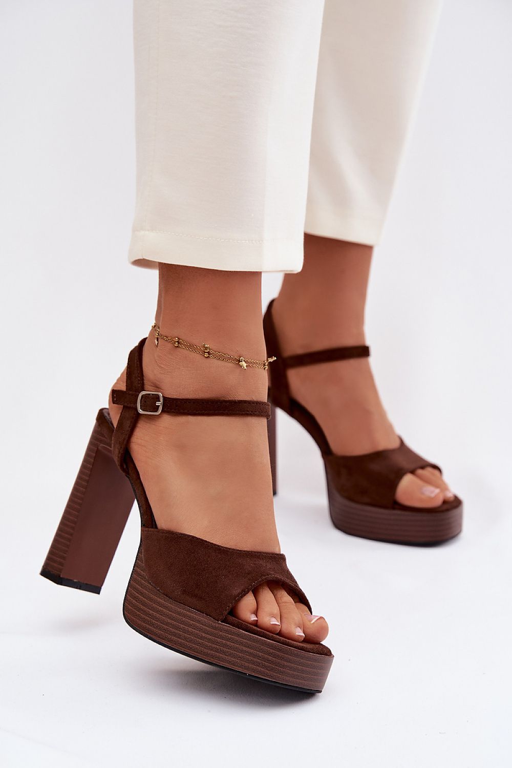  Sandale cu toc model 226119 Step in style 