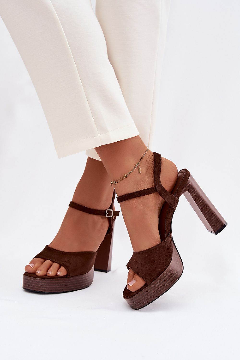  Sandale cu toc model 226119 Step in style 