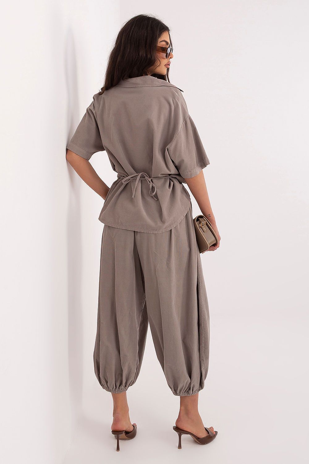  Pantaloni din catifea model 226227 Italy Moda 