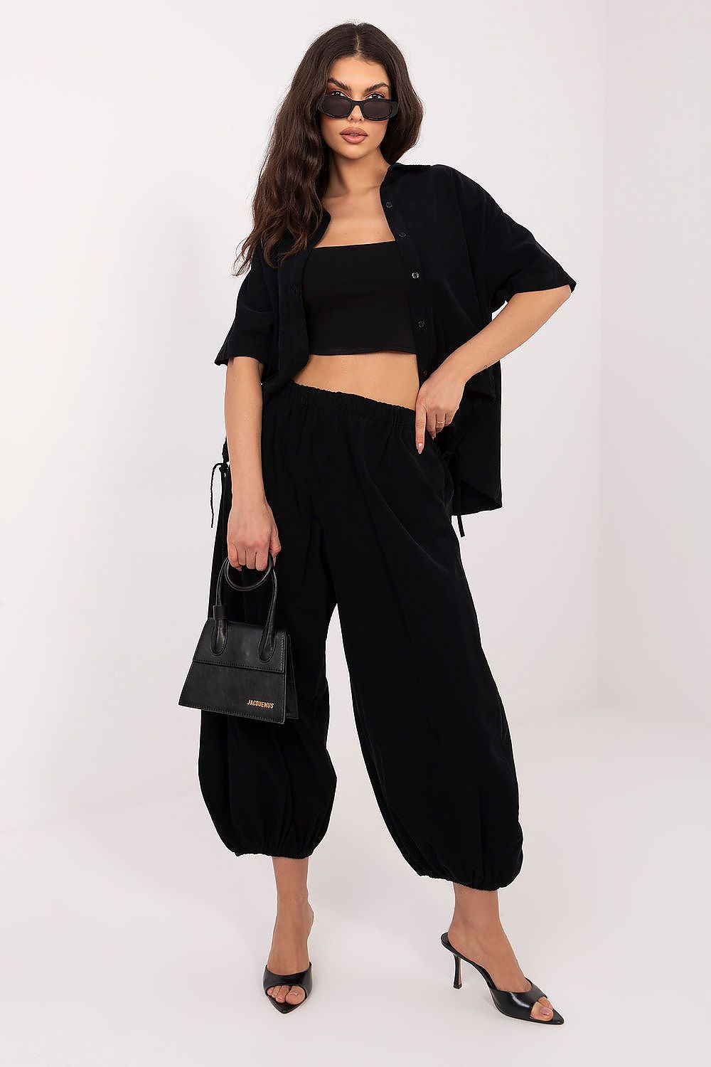  Pantaloni din catifea model 226229 Italy Moda 