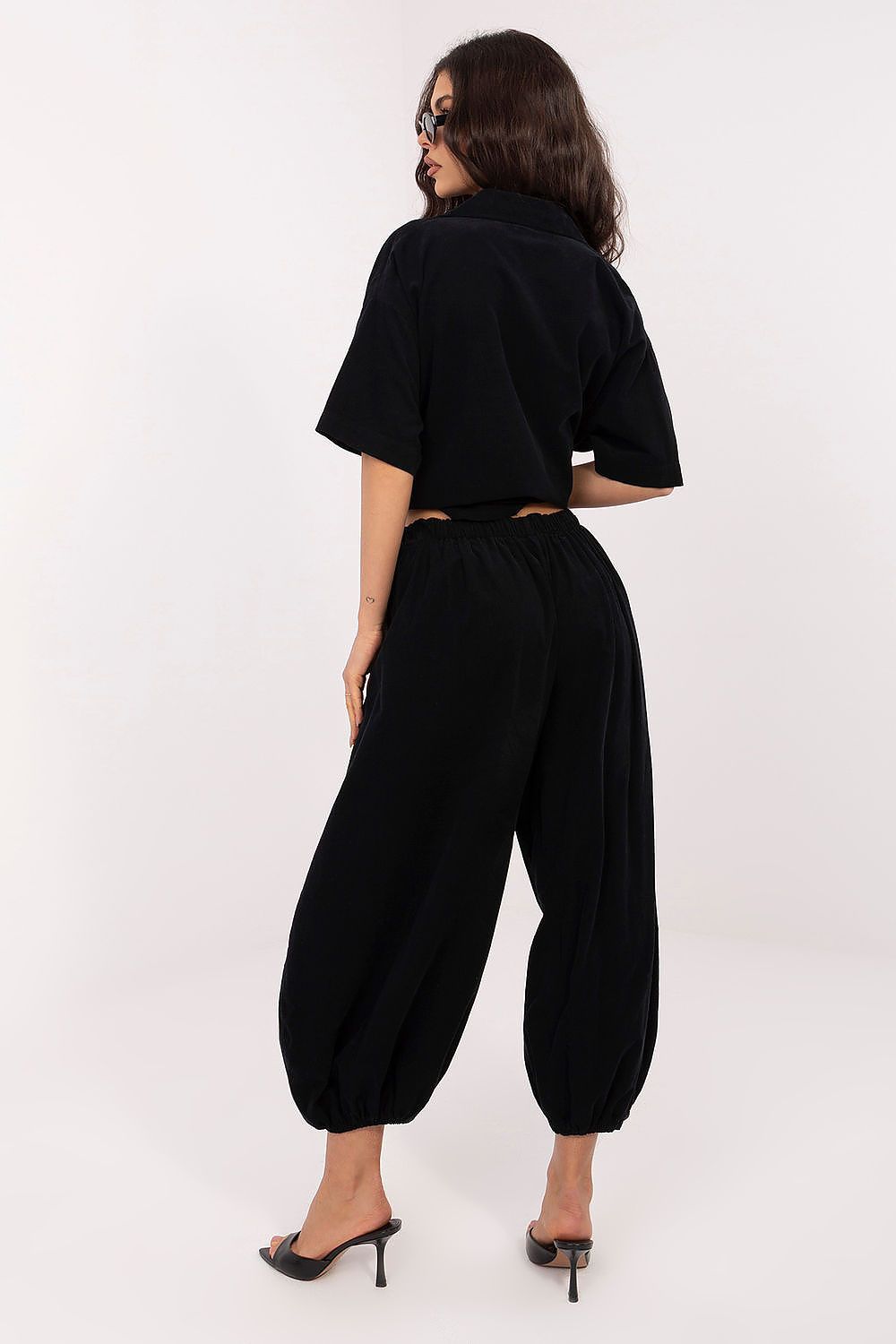  Pantaloni din catifea model 226229 Italy Moda 