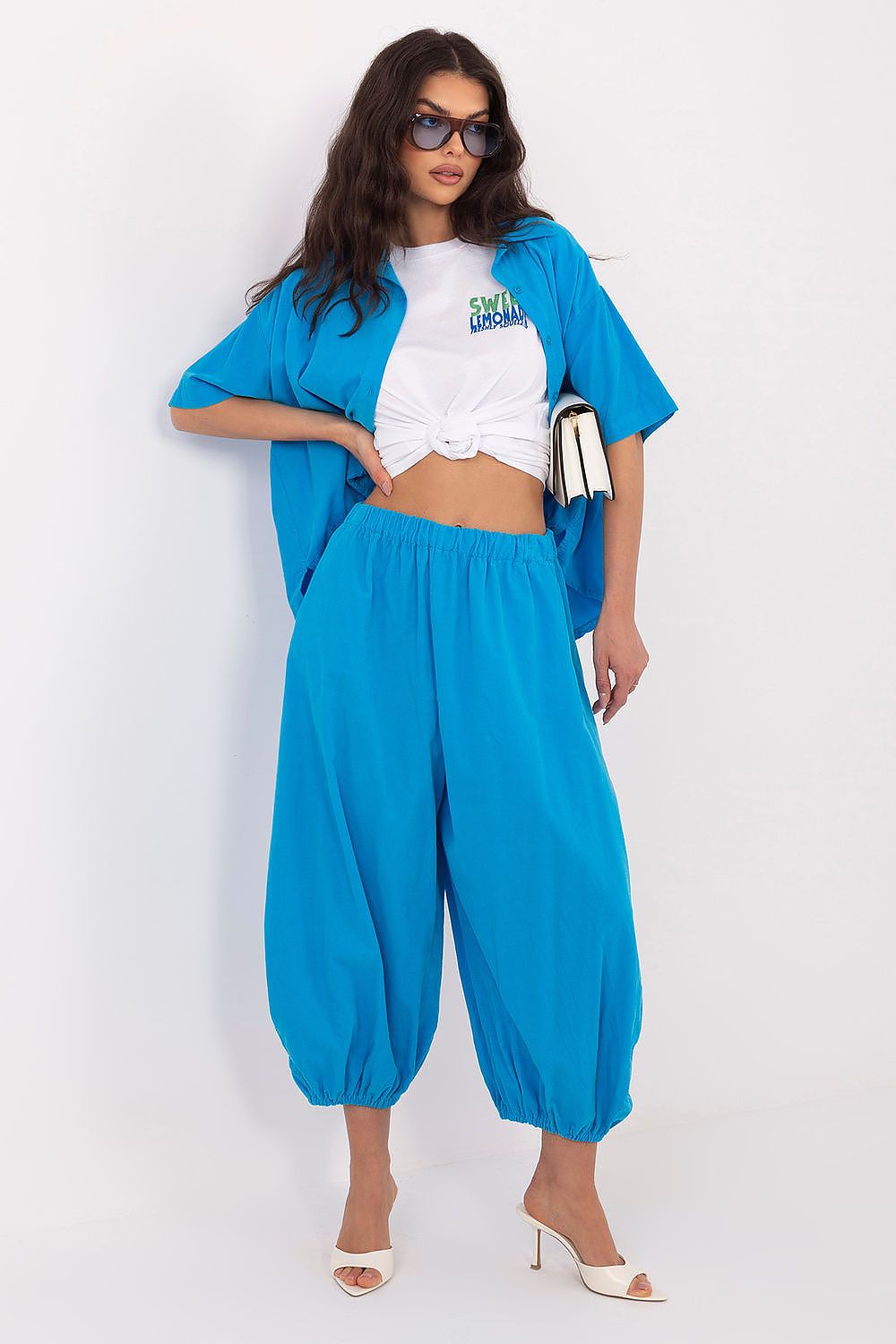  Pantaloni din catifea model 226231 Italy Moda 