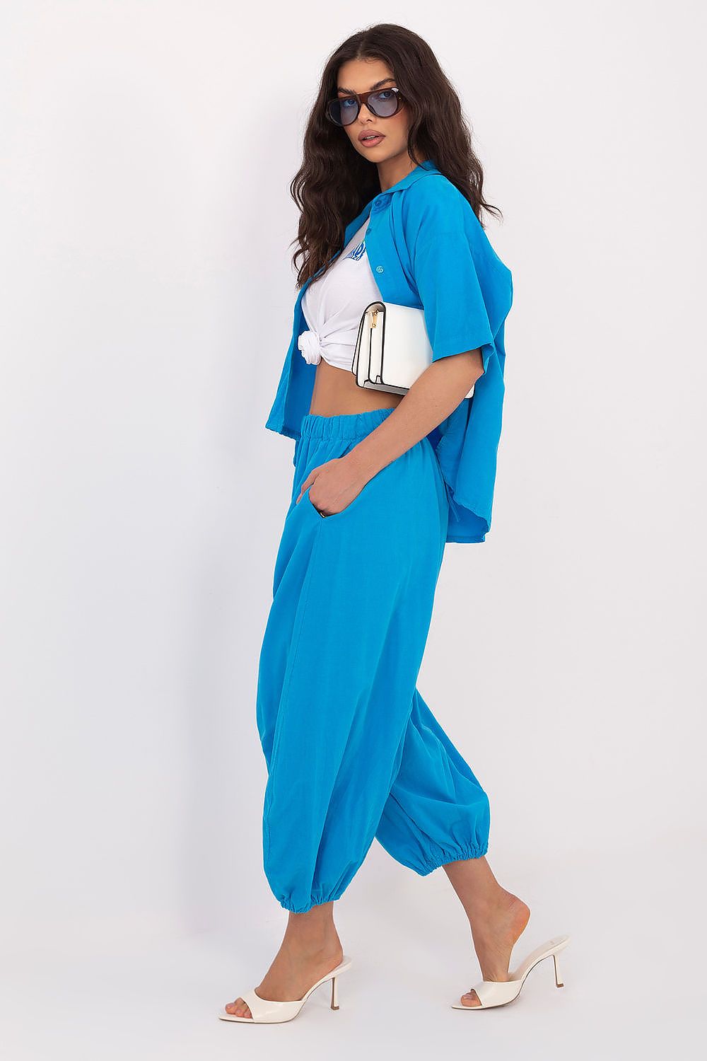  Pantaloni din catifea model 226231 Italy Moda 
