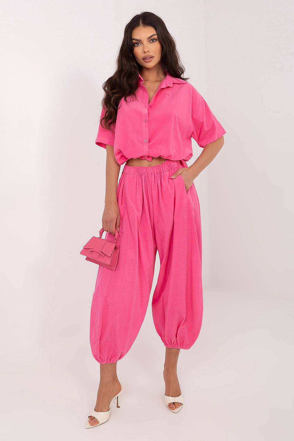  Pantaloni din catifea model 226232 Italy Moda 