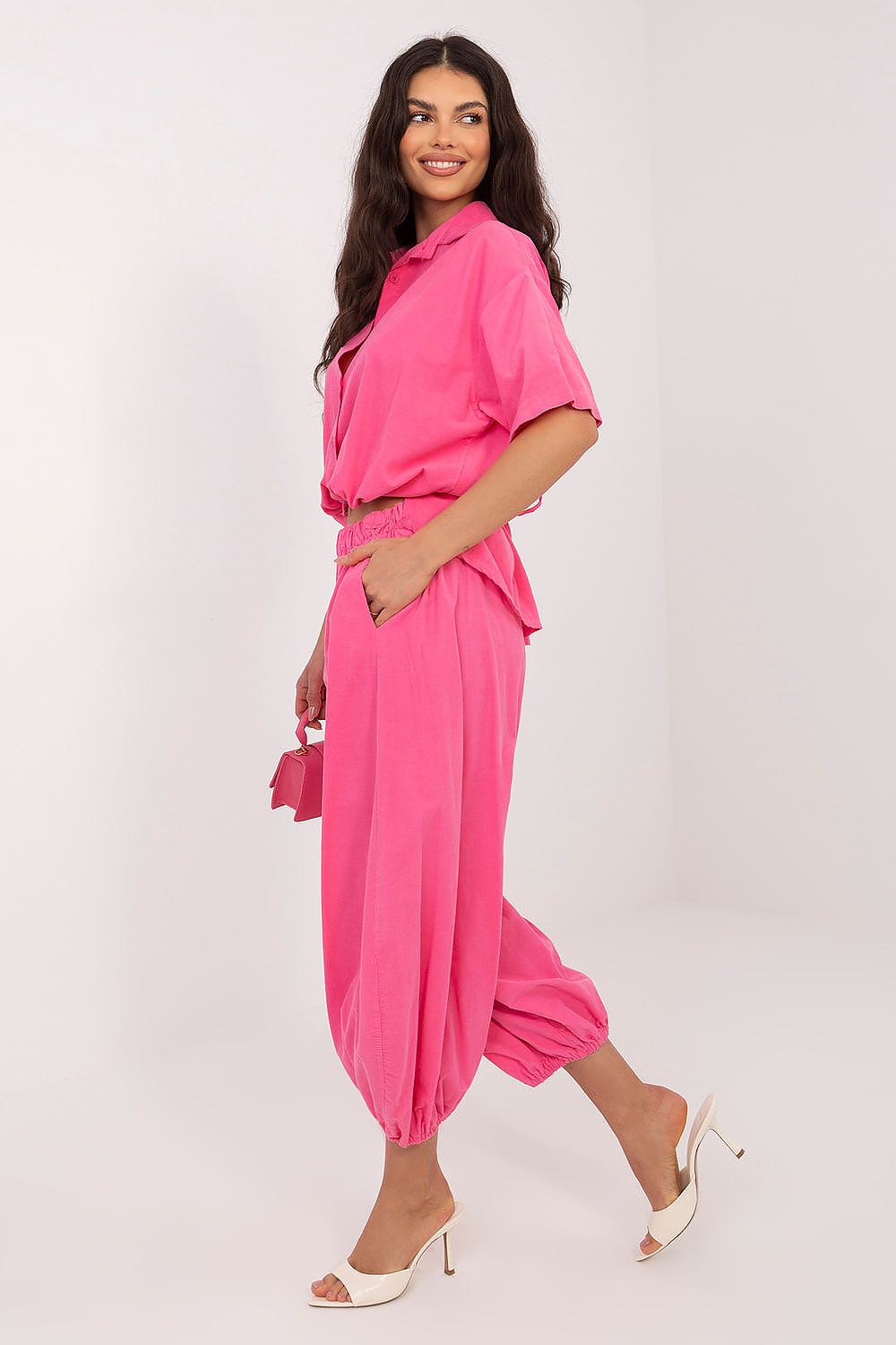  Pantaloni din catifea model 226232 Italy Moda 