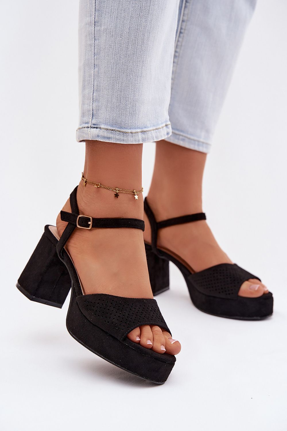  Sandale cu toc model 226333 Step in style 