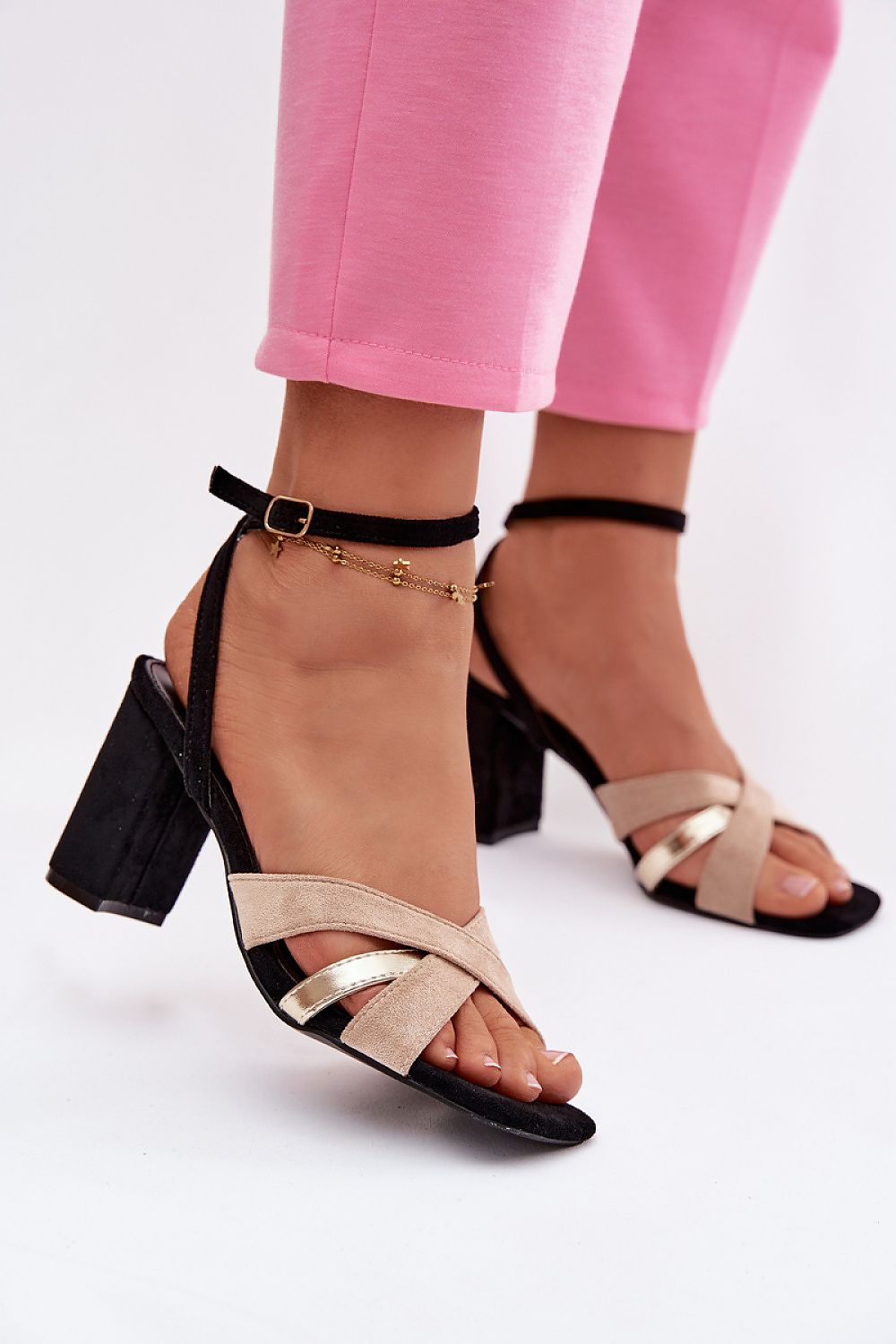  Sandale cu toc model 226334 Step in style 