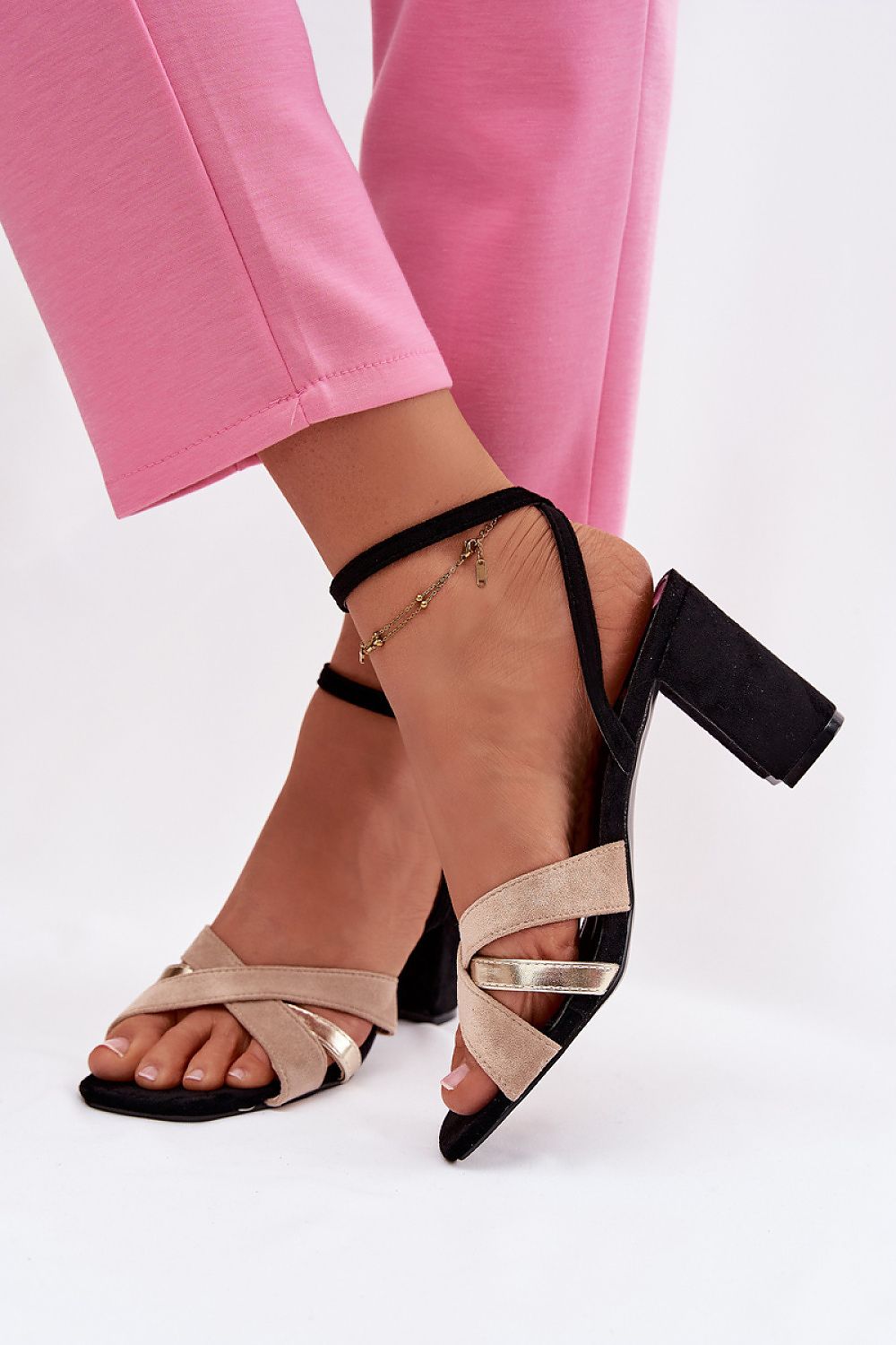  Sandale cu toc model 226334 Step in style 