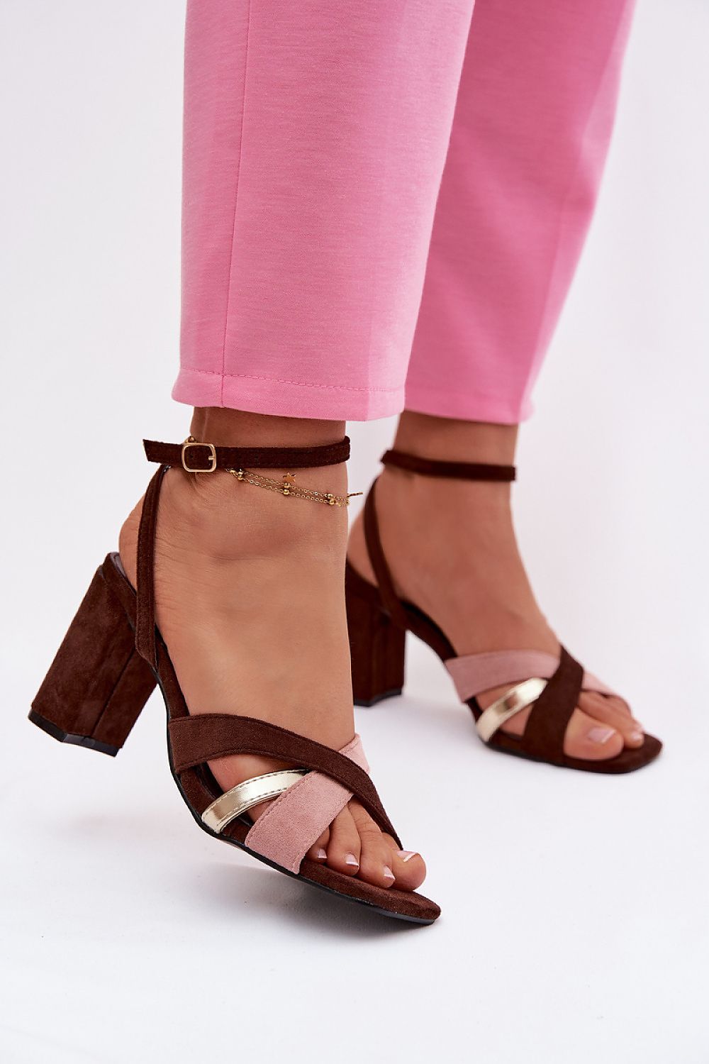  Sandale cu toc model 226335 Step in style 
