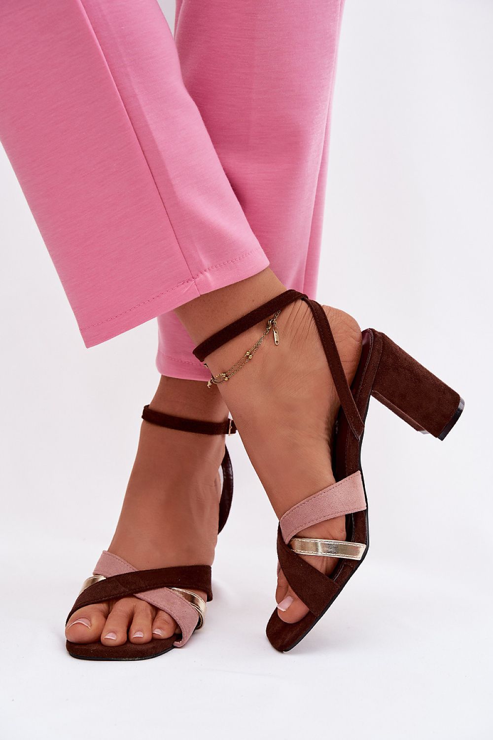  Sandale cu toc model 226335 Step in style 