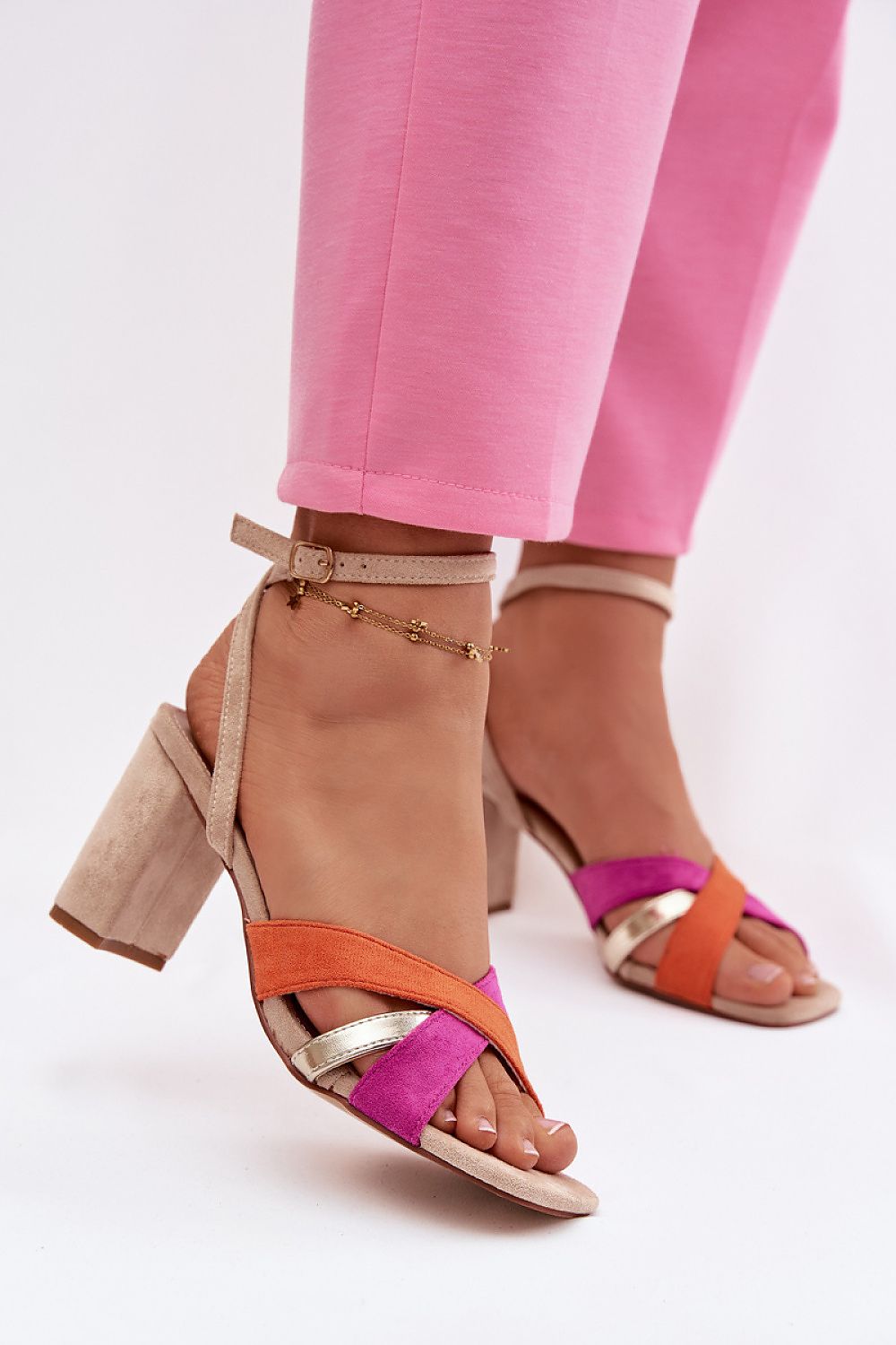  Sandale cu toc model 226337 Step in style 