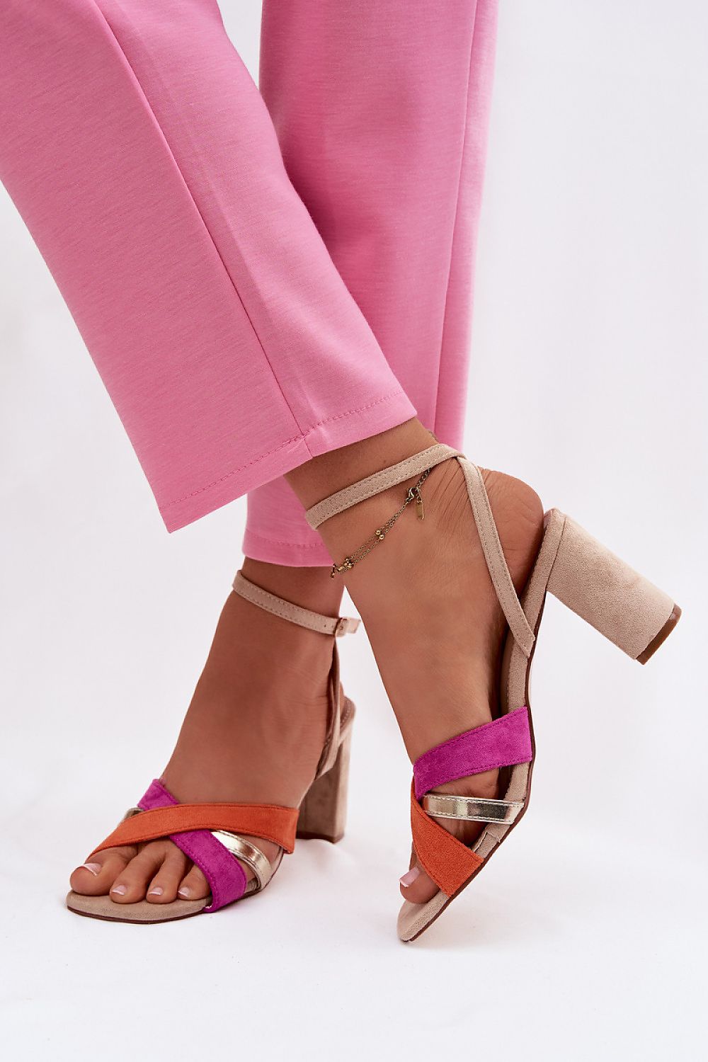  Sandale cu toc model 226337 Step in style 