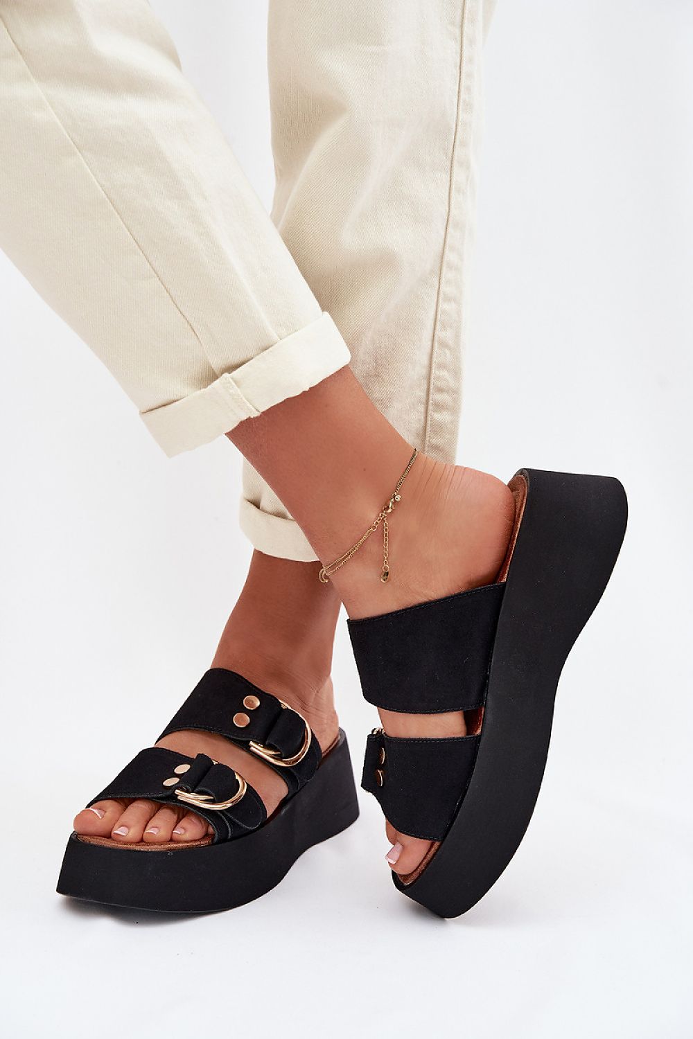  Papuci cu platformă model 226359 Step in style 